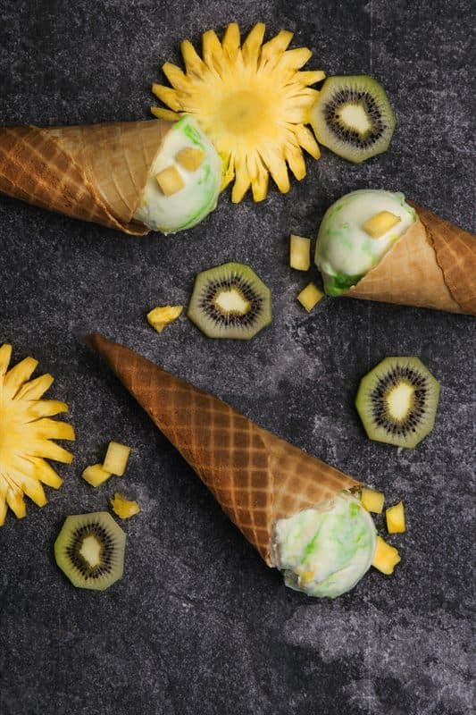 Pina Kiwi Ice Cream